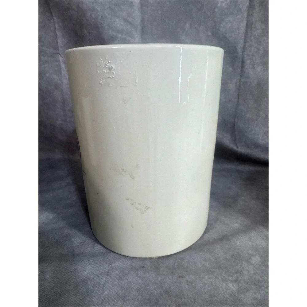 VINTAGE MCM HOLIDAY DESIGNS CERAMIC FLOUR CANISTER‎ GREEN MUSHROOM LID 13